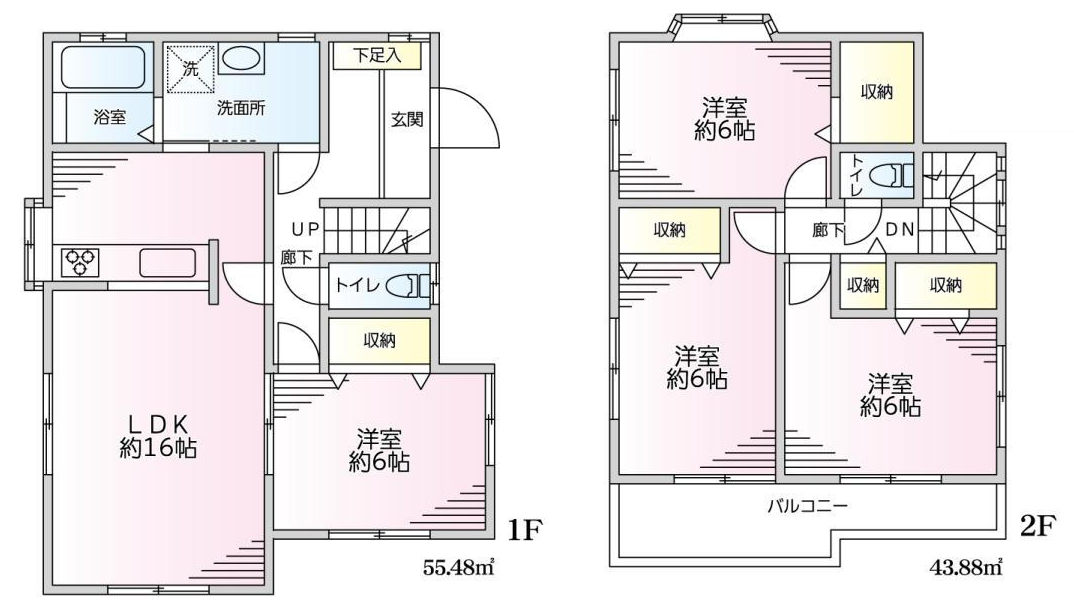 上尾駅 徒歩25分 構造:木造土地面積:134.35平米 ( 40.64坪 ) 建物面積:99.36平米 ( 30.05坪 )